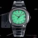 Super clone AET Patek Philippe Nautilus 5711 black Ceramic baby blue face 9015 watch (10)_th.jpg